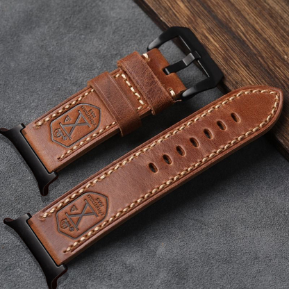 Vintage Lederarmband für Samsung Watch Ultra