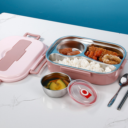 Thermo-Lunchbox aus Edelstahl | Langlebig &amp; Elegant – 3/4 Fächer