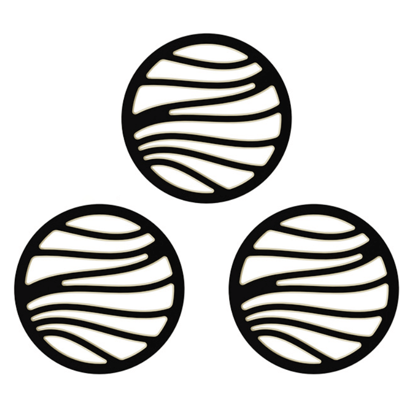 6er Set Hitzeuntersetzer - Modernes Design