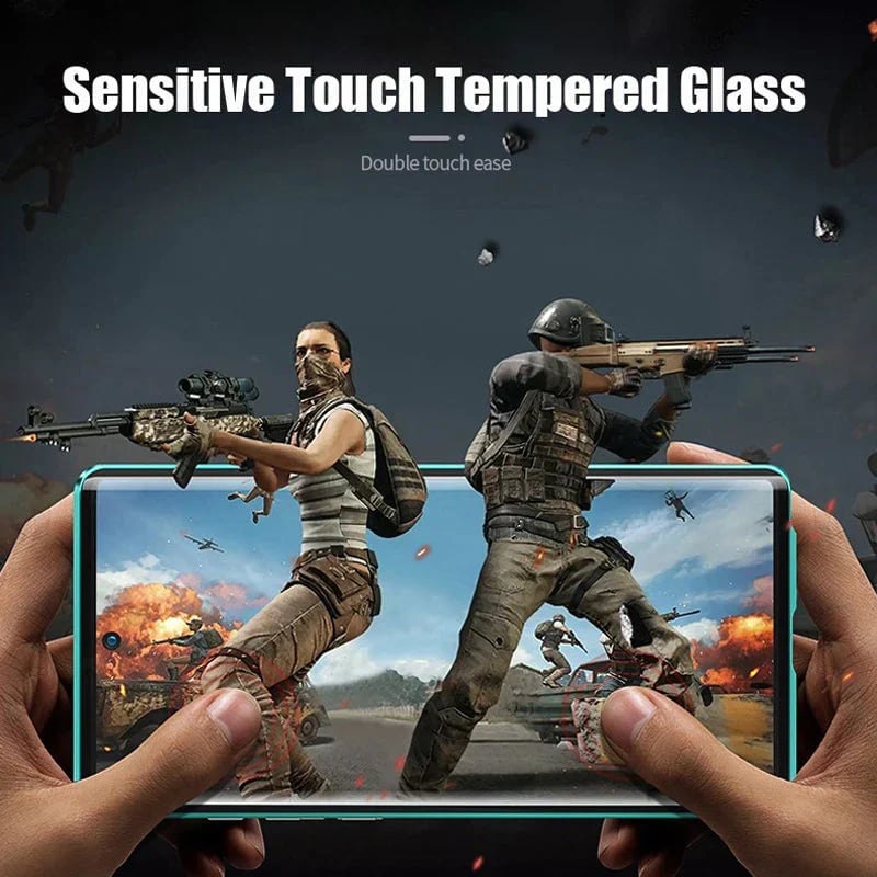 Magnetisches gehärtetes Glas doppelseitige Handyhülle für Samsung