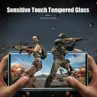 Magnetisches gehärtetes Glas doppelseitige Handyhülle für Samsung