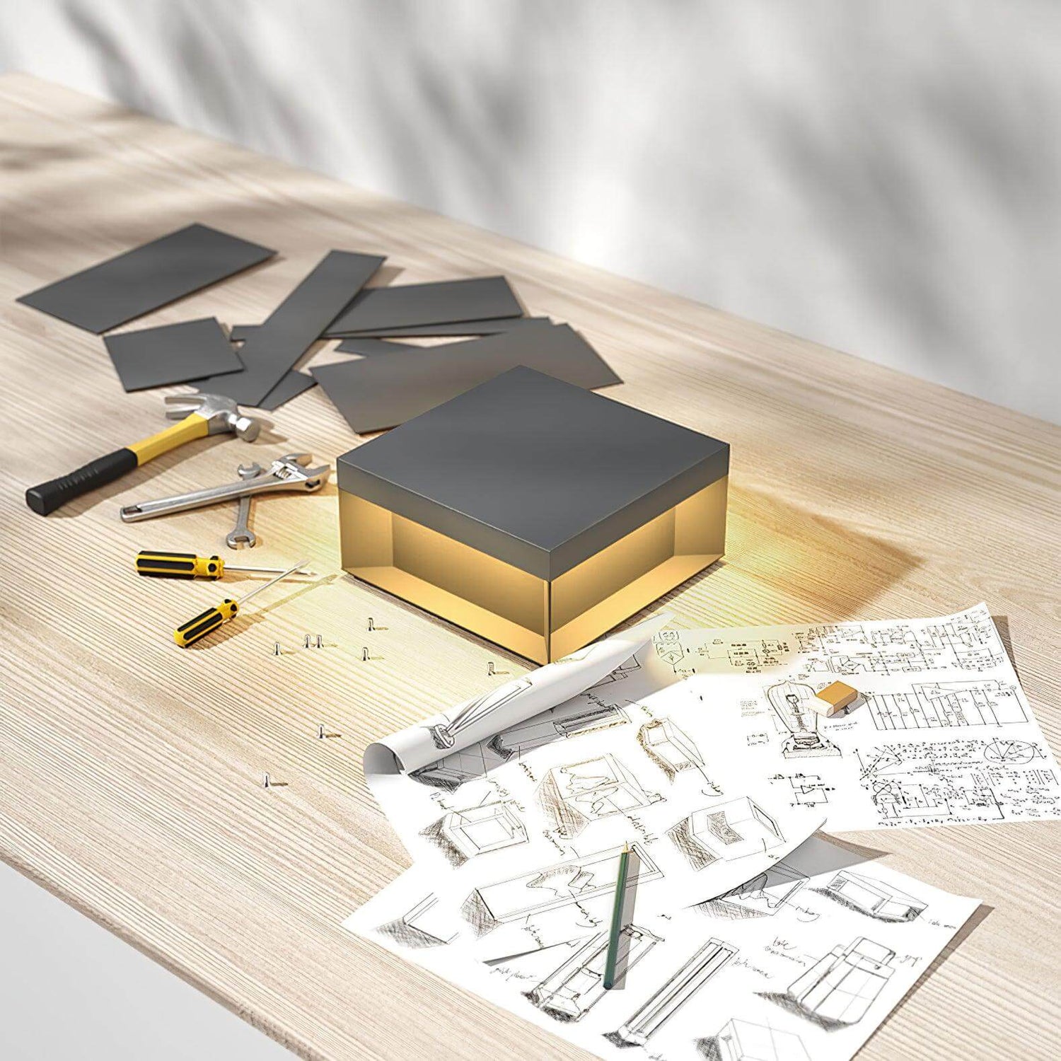 Solar-Außenpfostenleuchte - wetterfest