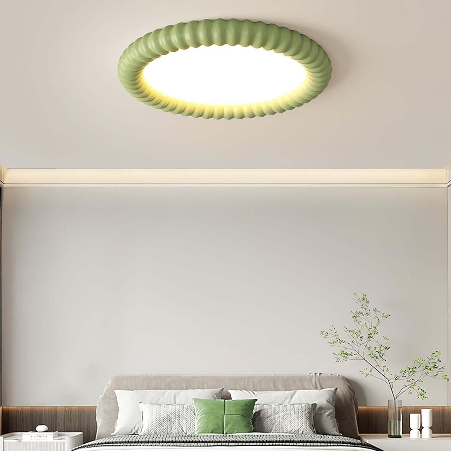 Moderne LED Deckenleuchte - Wellen-Design