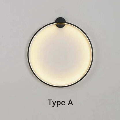 Minimalistische Runde Wandleuchte