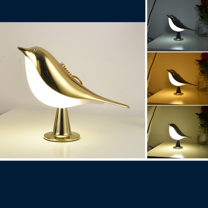 Elegante Vogel Lampe - LED Design mit 3 Leuchtstufen