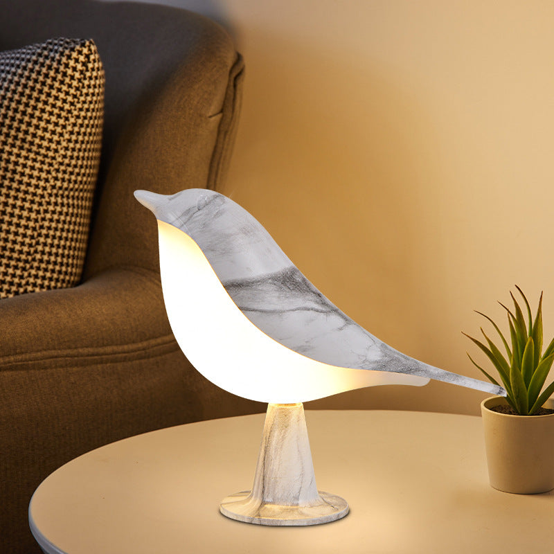 Elegante Vogel Lampe - LED Design mit 3 Leuchtstufen
