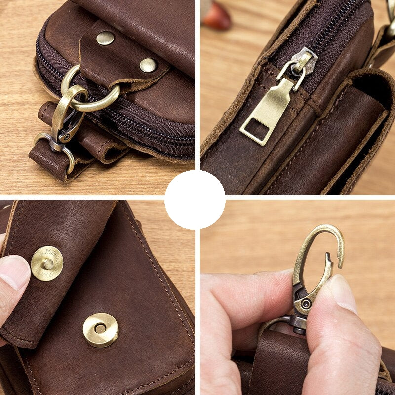 Leder Gürteltasche für 7-Zoll Telefon | Hochwertig &amp; Modisch