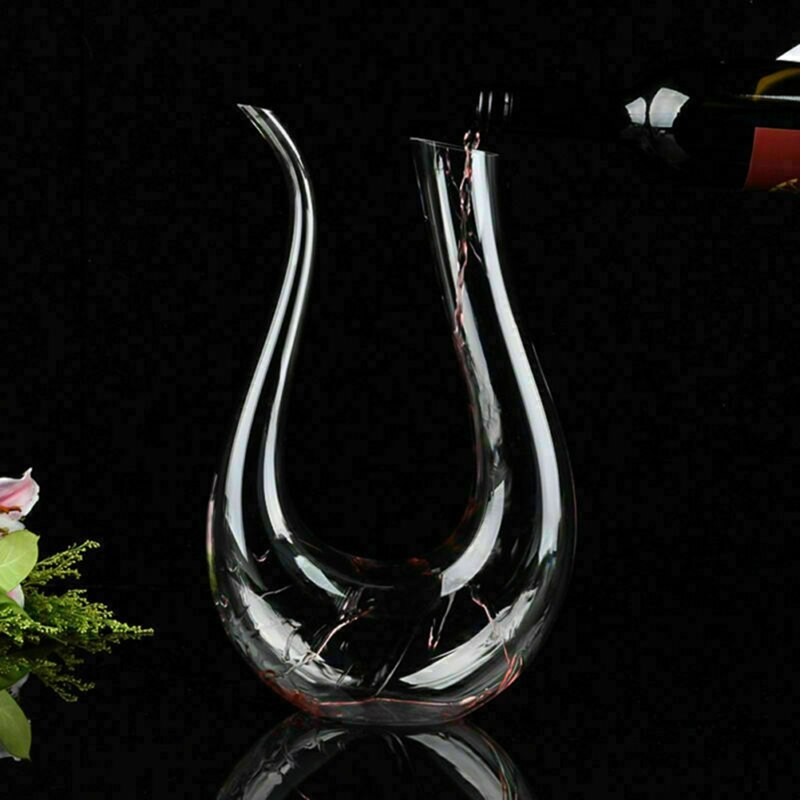 Kristall U-förmiger Weindekanter 1500ml | Elegantes Design