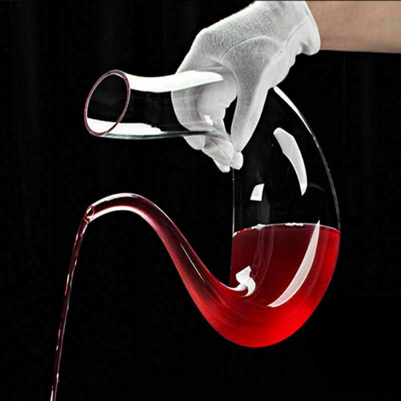 Kristall U-förmiger Weindekanter 1500ml | Elegantes Design