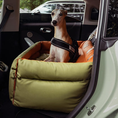 Hundeautositz aus Kunstleder - Sicherheit &amp; Stil | Urban Voyager