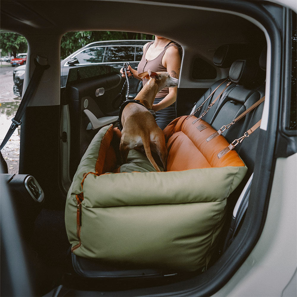 Hundeautositz aus Kunstleder - Sicherheit &amp; Stil | Urban Voyager