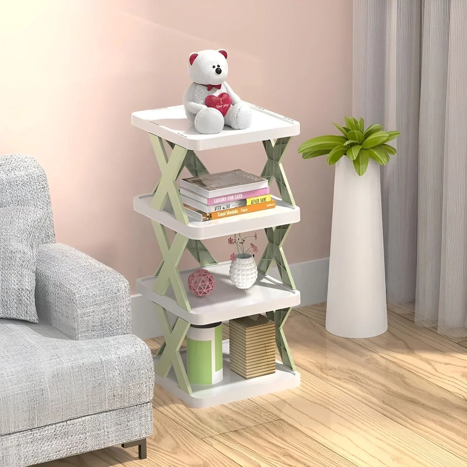 Faltbares Schuhregal - Platzsparend &amp; Multifunktional