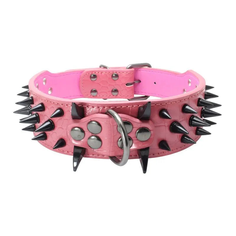 Robustes Hundehalsband mit Goldnieten – Verstellbar &amp; Stark
