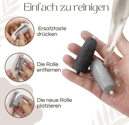 Elektrischer Hornhautentferner | LED-Licht | Wasserdicht