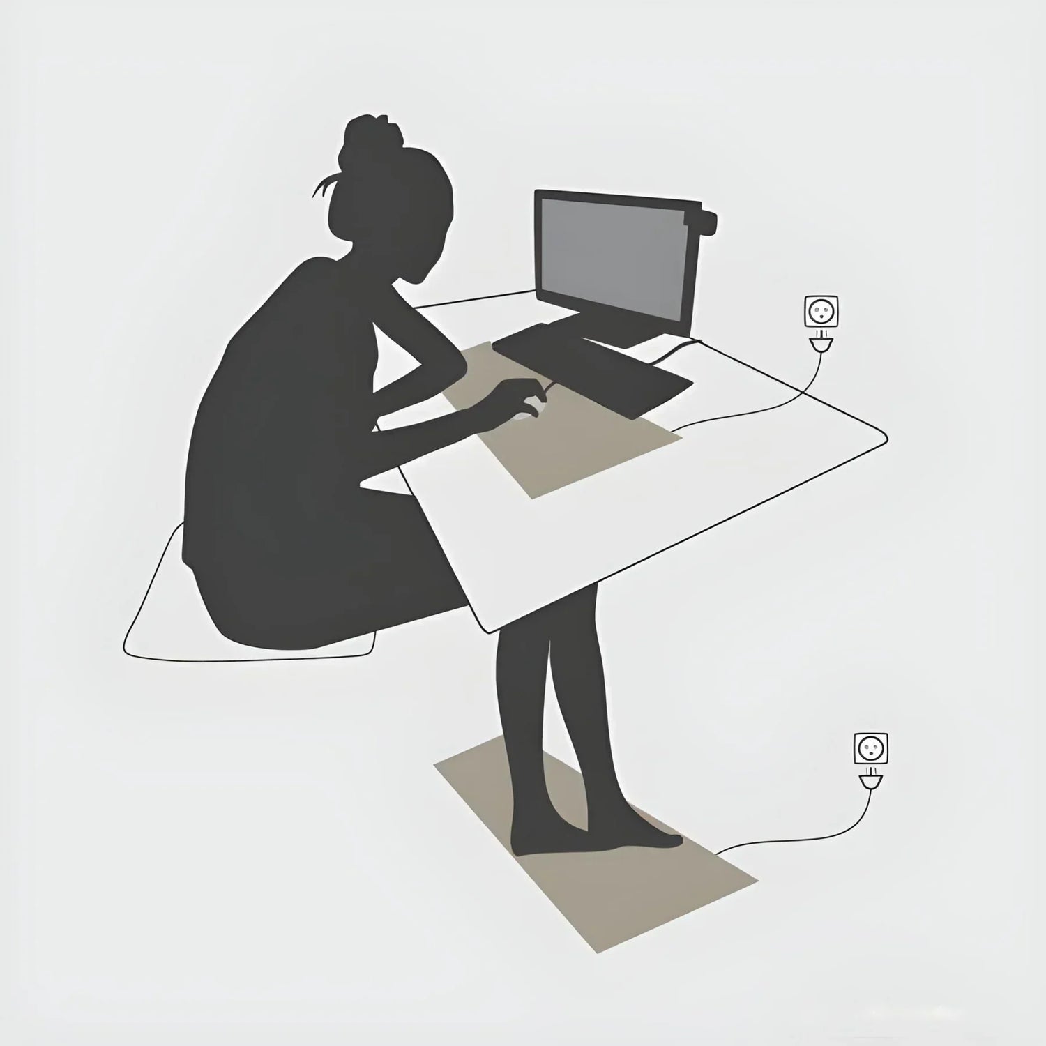 Erdungsmatte Carbonleder - Schutz vor Elektrosmog | Wohlbefinden