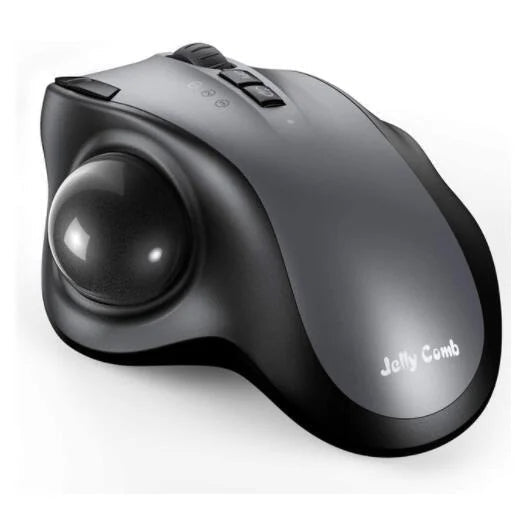 Ergonomische 2.4G Wireless Trackball Maus – Präzisionsvertikale Lasermaus mit 2400 DPI &amp; schützendem Hartschalenetui für Laptop/Desktop