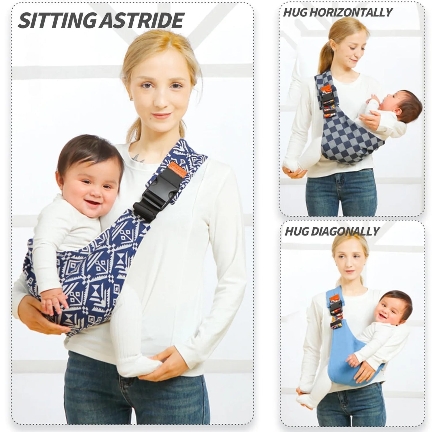 Anpassbare Babytrage - Ergonomisches Hüfttragetuch
