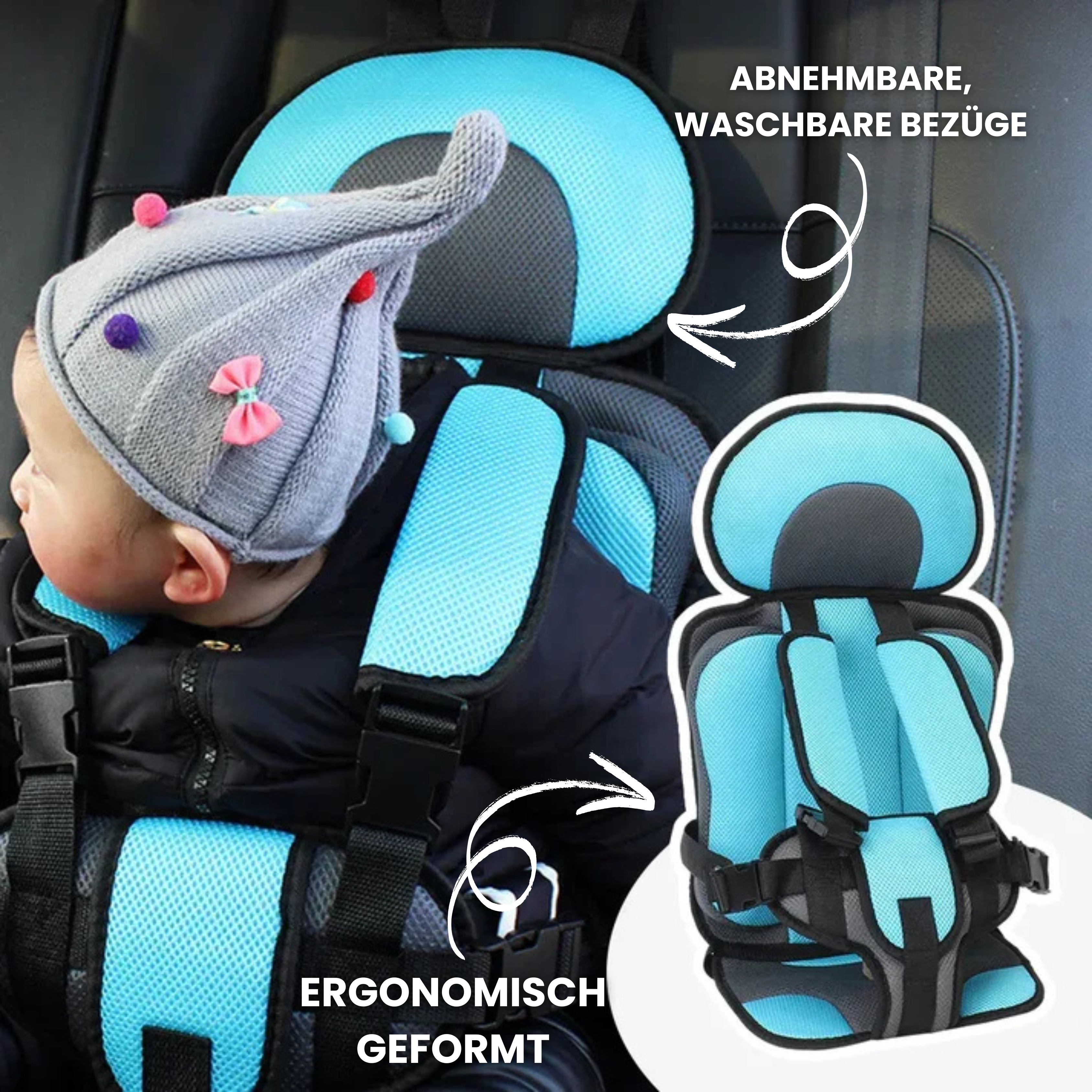 Kindersitz - Ergonomisch &amp; Sicher für Kinder