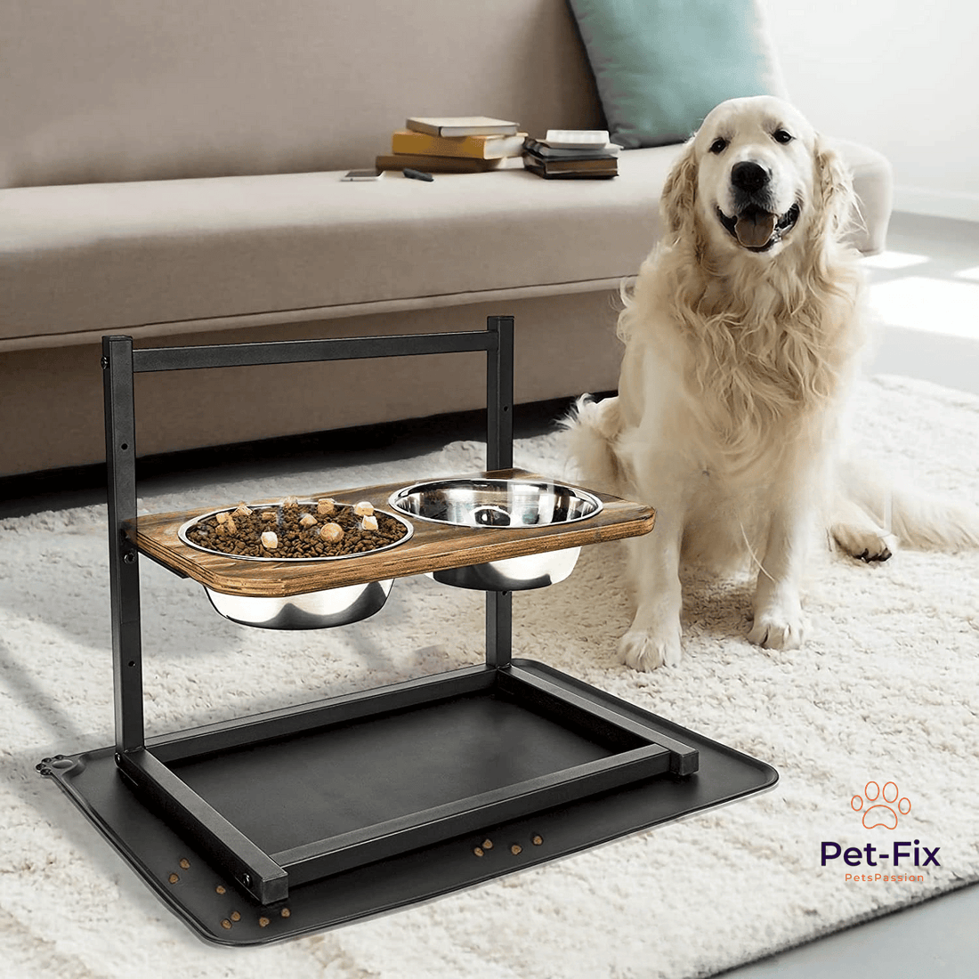 Premium Erhöhte Hunde-Futterstation - SnackHaven - Stilvoll &amp; Funktional