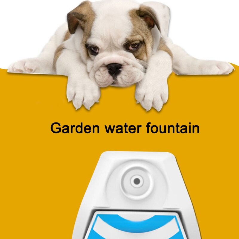 Tretwasserbrunnen für Hunde – Selbstbedienung Trinkstation aus Stahl für Garten &amp; Park, 60x40cm