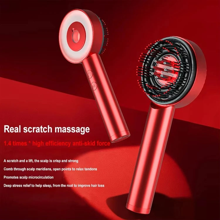 Kopfhautmassagebürste mit LED-Lichttherapie - Entspannung &amp; Haarwachstum