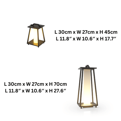 Tragbare LED Außenleuchte für Garten &amp; Balkon