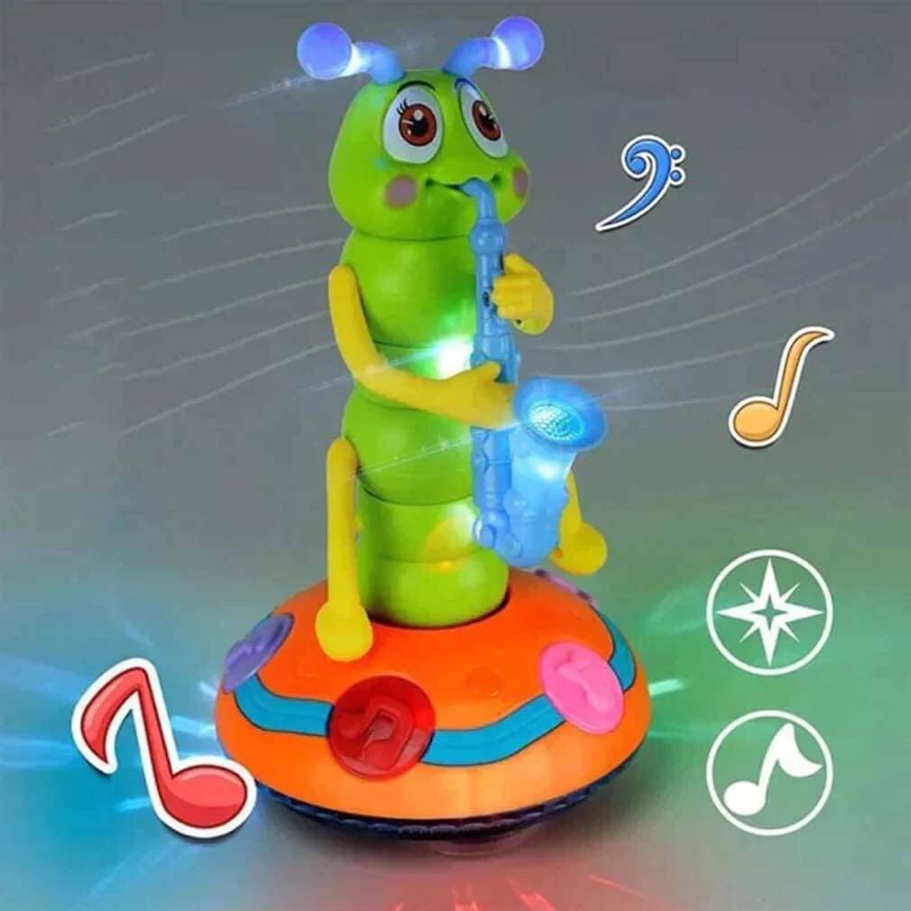 Interaktive Musik-Raupe - Baby-Spielzeug mit Licht &amp; Geräuschen