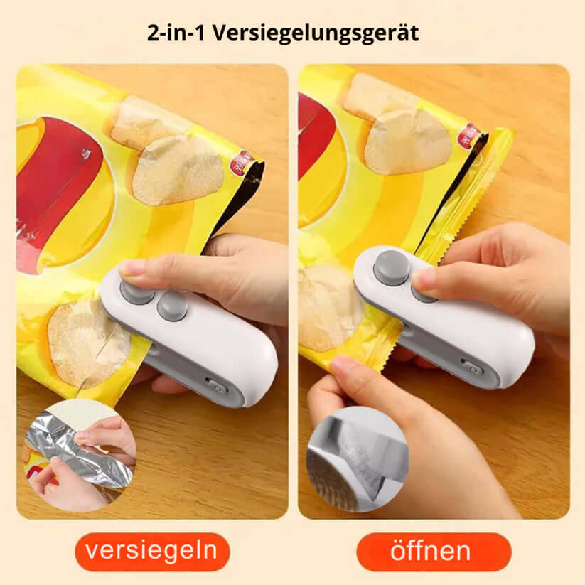 Mini-Lebensmittelversiegler 2in1 - Frisch &amp; Praktisch
