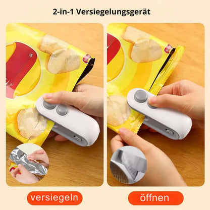 Mini-Lebensmittelversiegler 2in1 - Frisch &amp; Praktisch