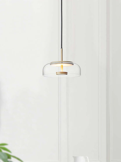 Moderne Pendelleuchte - Messing &amp; Glas