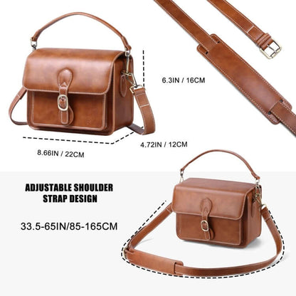 Retro Kunstleder Kameratasche