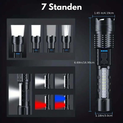 Ultrahelle Taktische Taschenlampe 5000 Lumen