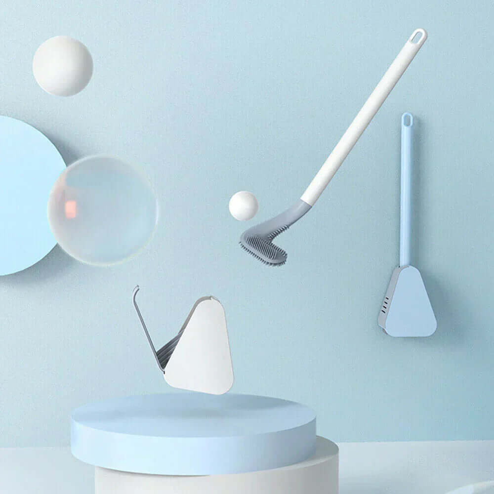 Hygienische Toilettenbürste mit L-Kopf - Flexibel &amp; Sauber