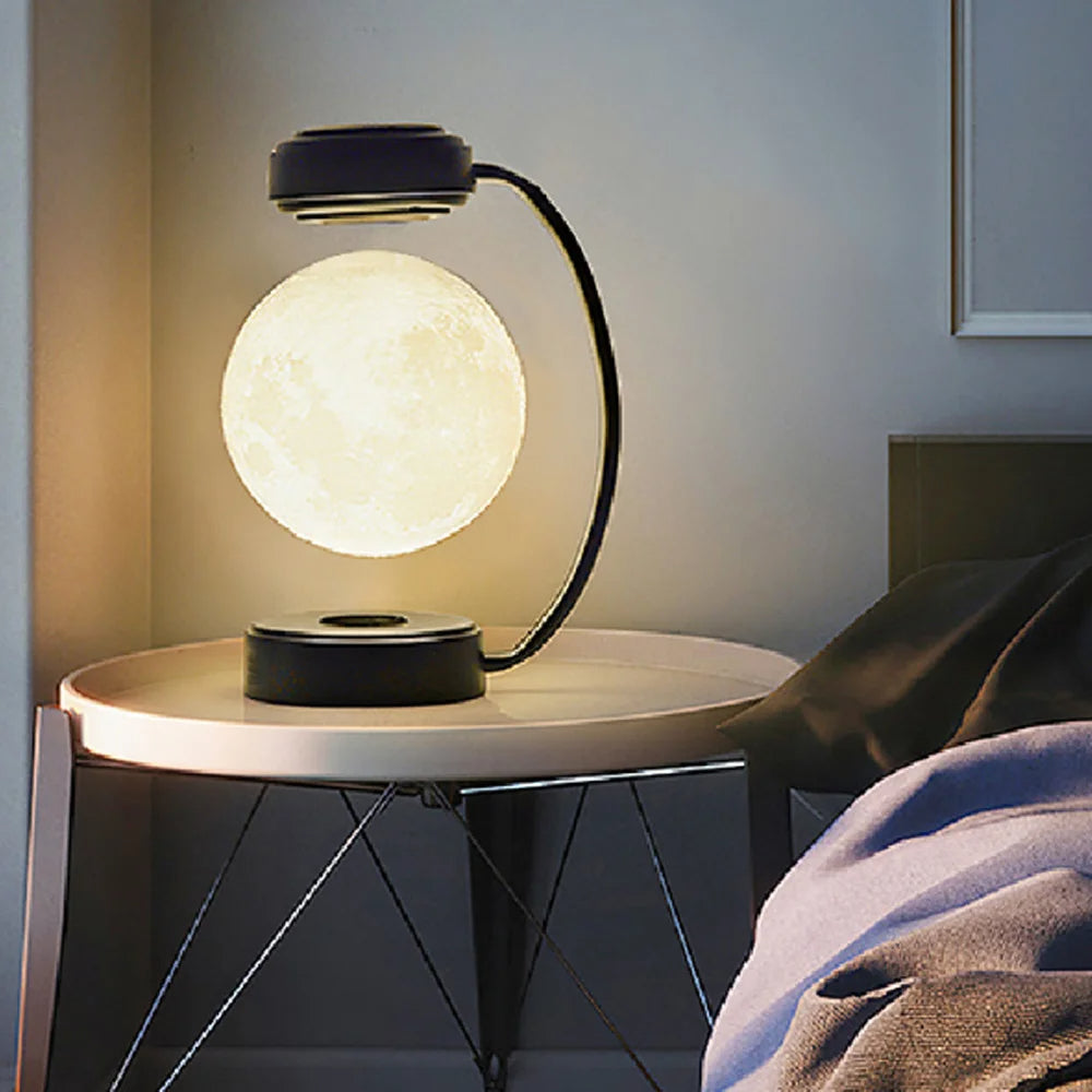 LED Mond Nachtlicht drahtlose magnetische schwebende rotierende Ball Lampe für Zuhause und Büro