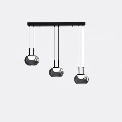 Moderne Halo Pendelleuchte, 3-flammig