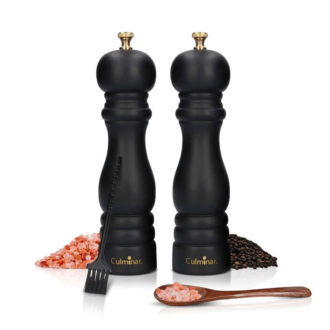 Holz Gewürzmühlen Set - Manuelle Salz &amp; Pfeffermühle