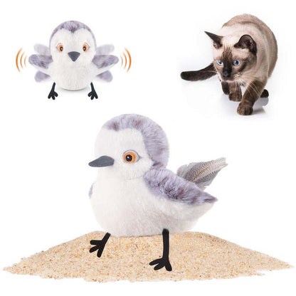 Interaktives Katzenspielzeug Vogel mit Geräuschen