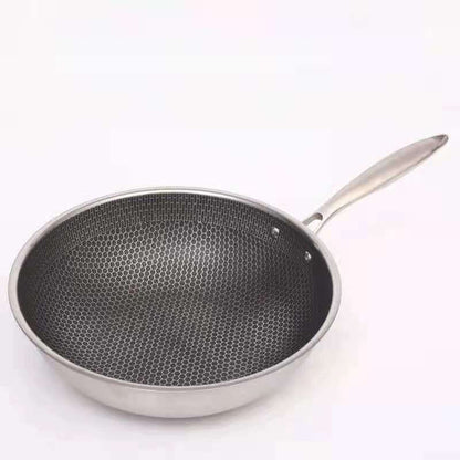 Kratzfeste Edelstahlpfanne mit Antihaftbeschichtung 28cm