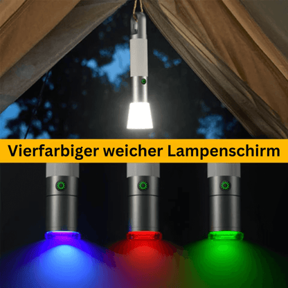 LED Taschenlampe, 1000 Lumen, 4 Modi, USB-C