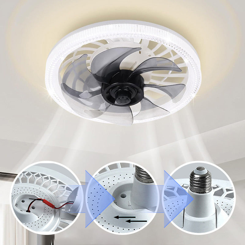 Zelara - 2-in-1 Leise Einstellbare Ventilatorlampe mit Fernbedienung