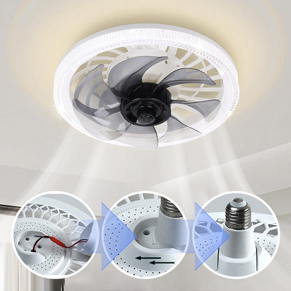 Zelara - 2-in-1 Leise Einstellbare Ventilatorlampe mit Fernbedienung