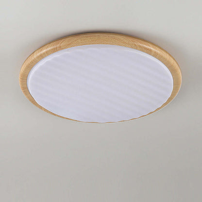 LED Deckenleuchte Holzoptik Schlafzimmer