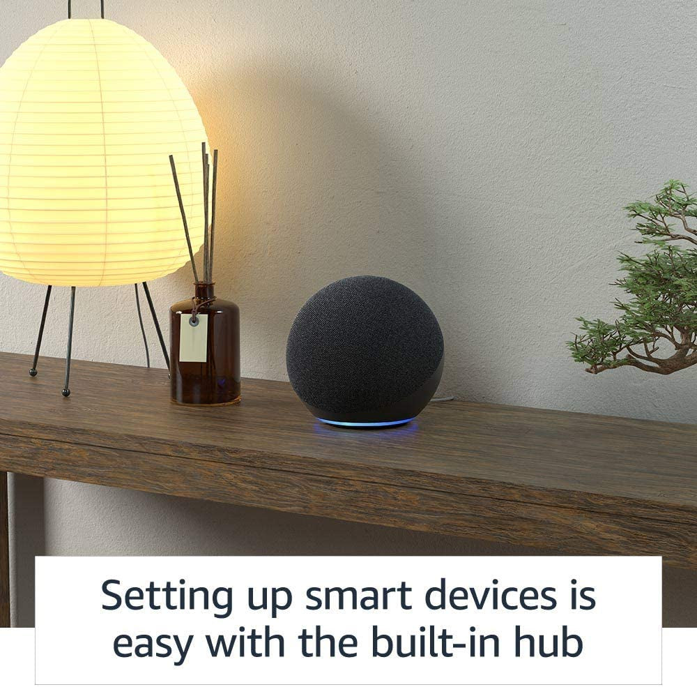 Echo (4. Generation) | mit Premium-Sound, Smart Home Hub und Alexa | Anthrazit