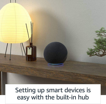 Echo (4. Generation) | mit Premium-Sound, Smart Home Hub und Alexa | Anthrazit