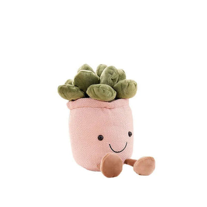 Kuschelige Blumen-Plüschfigur - Weicher Kissen-Begleiter