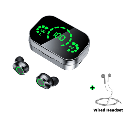 YD03 Kabelloses Bluetooth-Headset TWS Großbild-Smart-Digitalanzeige im Ohr-Atmungslicht