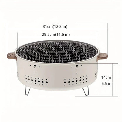Rauchfreier Holzkohlegrill ToGo