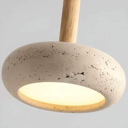 LED Deckenleuchte Retro Design Holzoptik