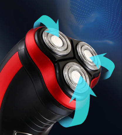 Herren Rasierer Rotary Waterproof Elektrischer Rasierer Pop-Up Trimmer Nass Trocken Kabellos