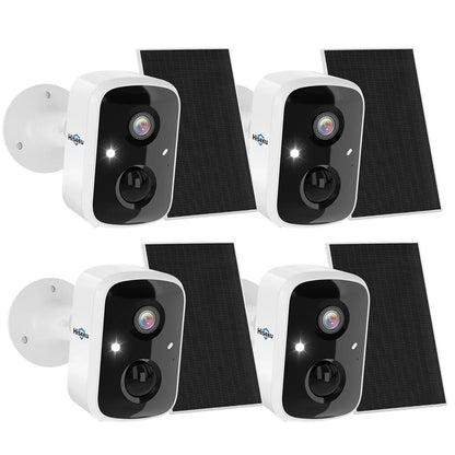 Hiseeu C90 4MP Solar WiFi IP Kamera - HD Nachtsicht, AI Bewegungsdetektion, Zwei-Wege-Audio, 100% kabellos mit 1.6W Solarpanel &amp; Eseecloud App